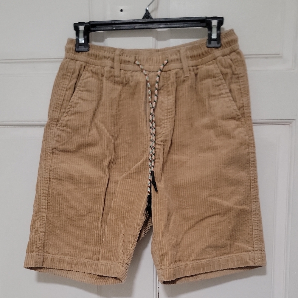 Original Design Style Limited Edition Simple And Neat Velvet Tan Corduroy Shorts